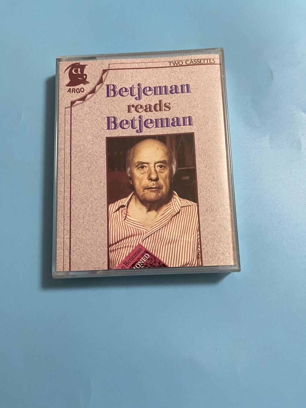 Betjeman Reads Betjeman Audiobook on 2 Cassettes Argo 1982